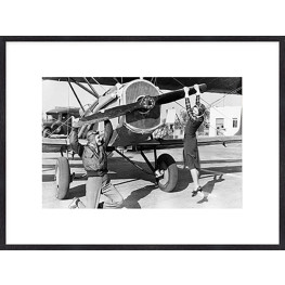 Nielsen Gerahmtes Bild „Historisches Flugzeug“ 80,0 x 60,0 cm