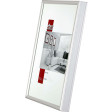 Kunststoff-Bilderrahmen "Art effect" Normalglas Silber glanz, 10,5 x 14,8 cm (A6)