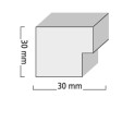 Bilderrahmen 8100 Betonoptik Hellgrau 50 x 50 cm