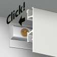 Bilderschiene Click Rail Pro Weiß grundiert 200 cm