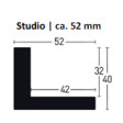 Schattenfugenrahmen Studio 52 