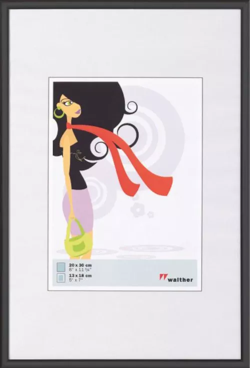 Kunststoffrahmen New Lifestyle Schwarz, 10,0x15,0cm