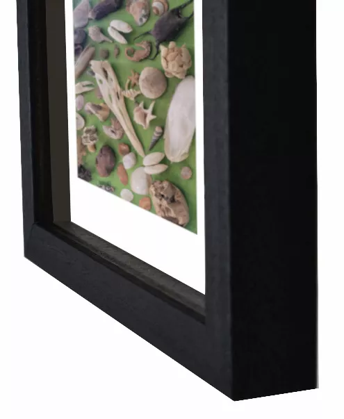 Objektrahmen Backnang mit Abstandsleiste Normalglas schwarz 10,0x10,0cm