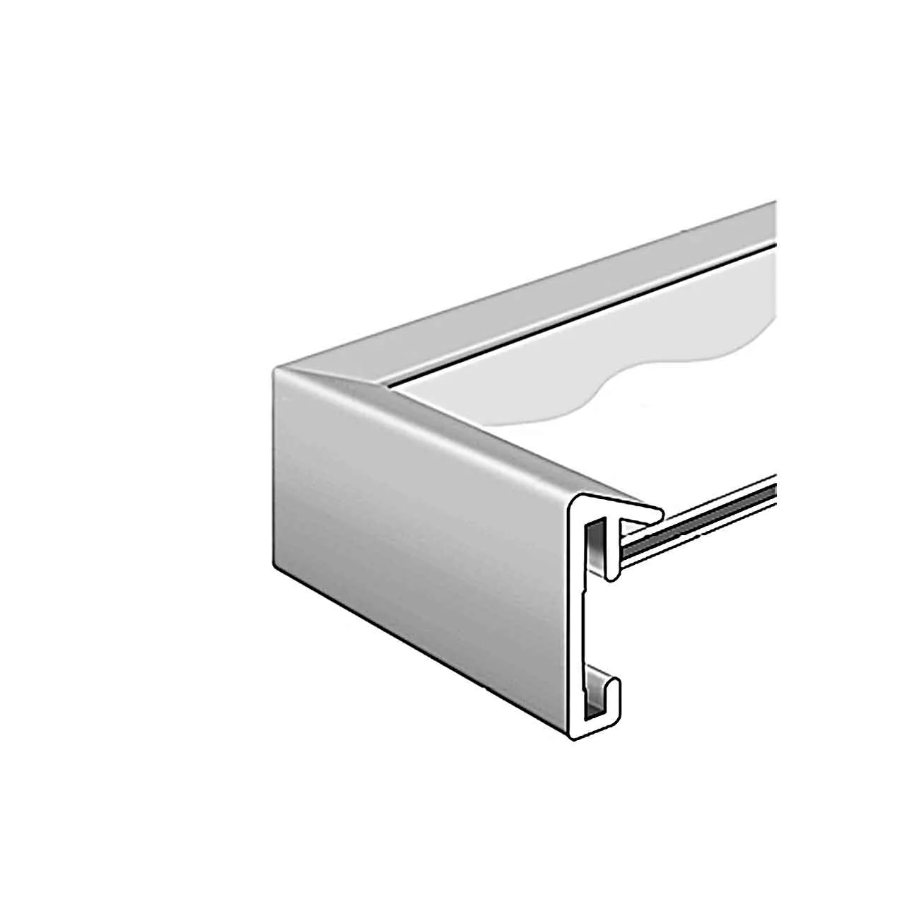 Alu-Wechselrahmen Pixel Silber glanz 10,0x15,0cm