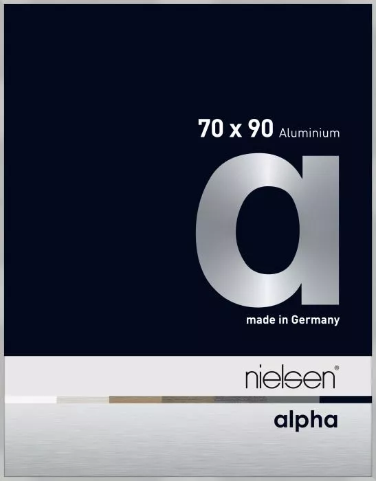 Alpha Alu Wechselrahmen Silber matt 70,0x90,0cm Normalglas