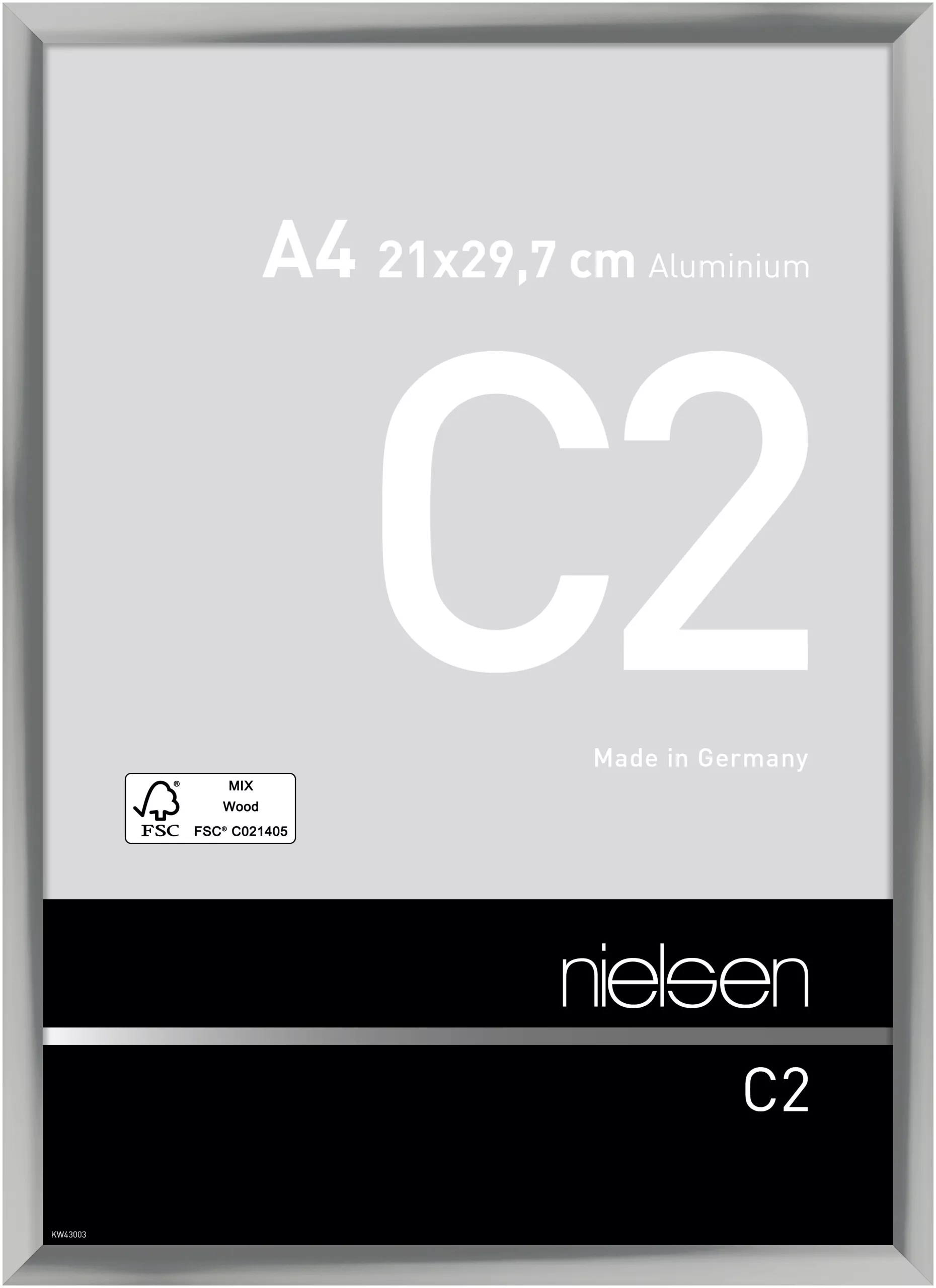 Alurahmen C2 Silber glanz, 21,0x29,7cm (A4)
