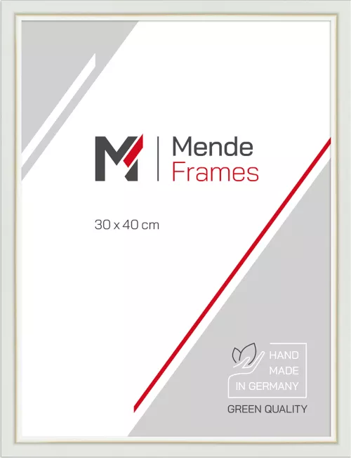 Holzrahmen Plauen Weiß 21x29,7 ohne Glas mit Rückwand