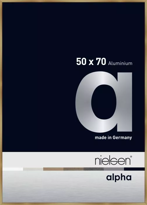 Alpha Alu Wechselrahmen Brushed Amber 50,0x70,0cm Normalglas