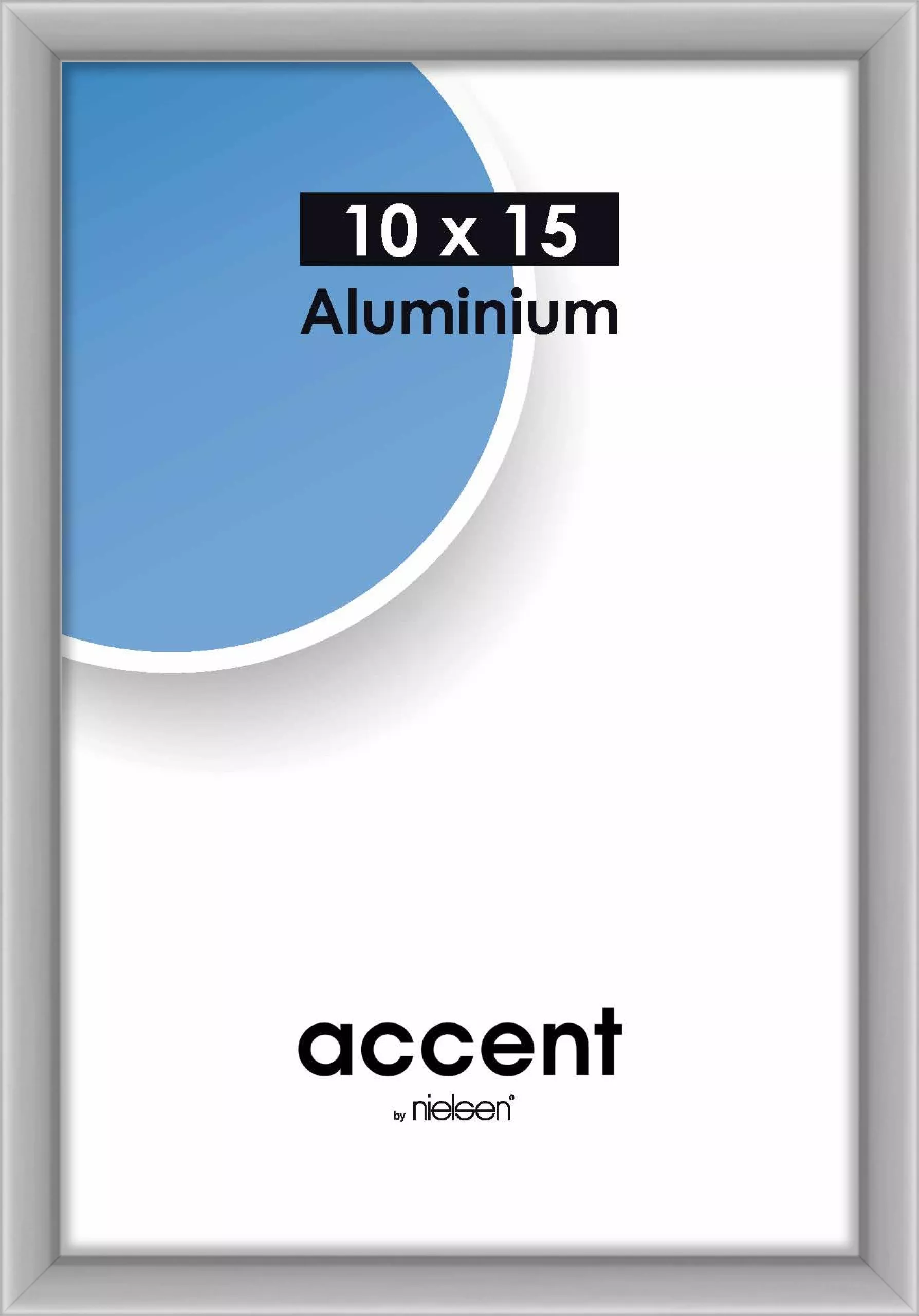 Wechselrahmen Accent Alu Silber matt 10,0 x 15,0 cm