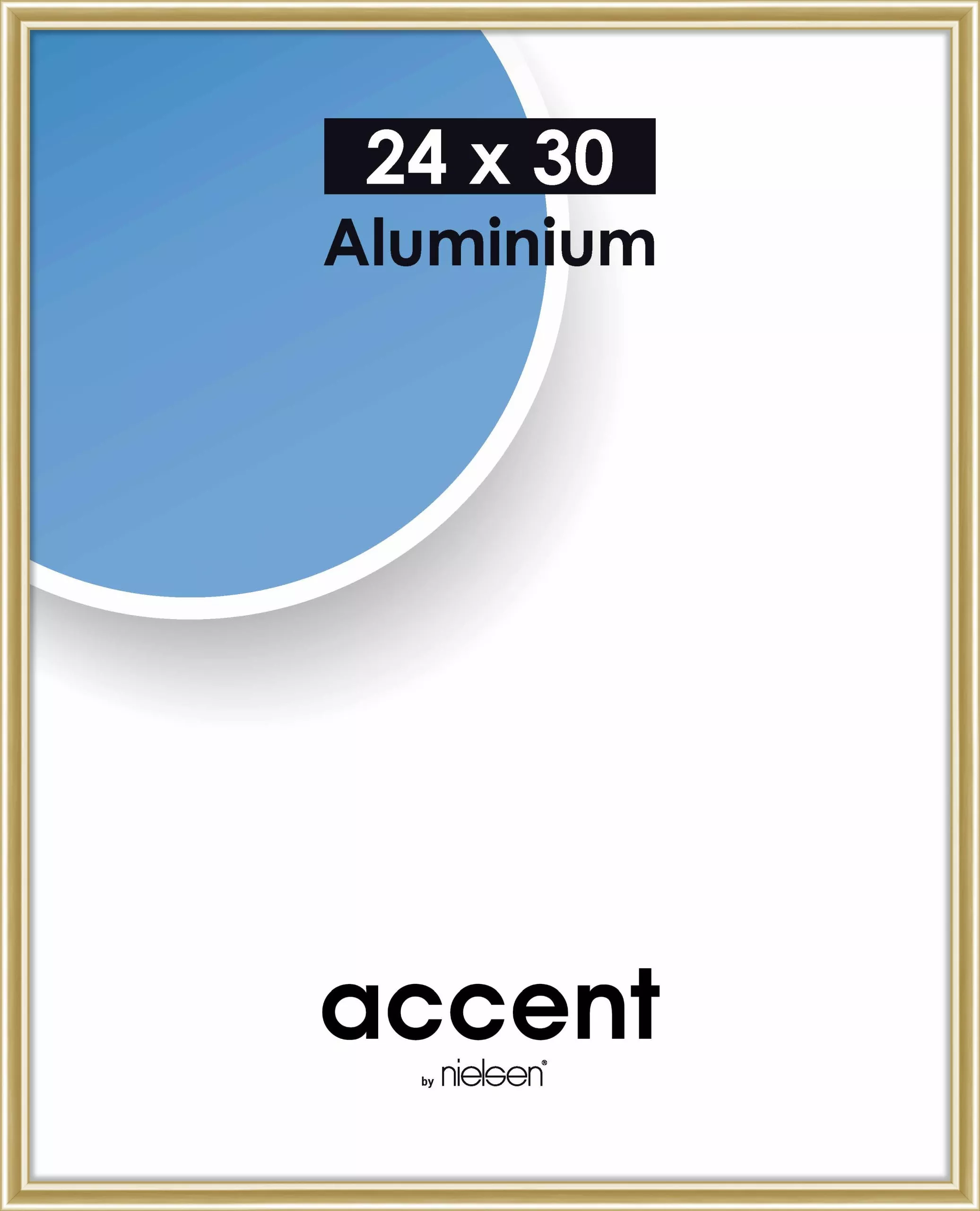 Wechselrahmen Accent Alu Gold glanz 24,0 x 30,0 cm