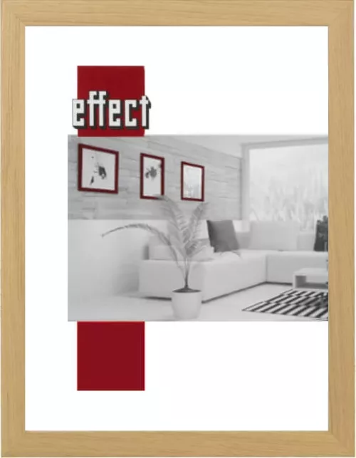 Holz-Bilderrahmen Vaihingen  Antireflexglas eiche 30,0x40,0cm