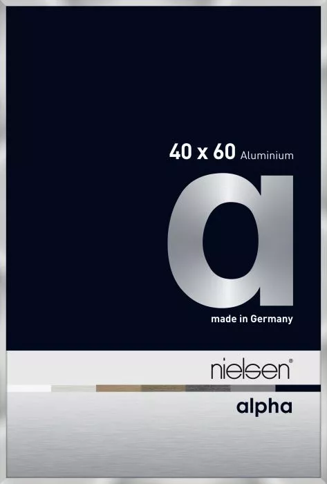 Alpha Alu Wechselrahmen Silber 40,0x60,0cm Normalglas