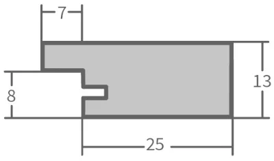 Rahmen Naumburg Eiche 10 x 10 Leerrahmen