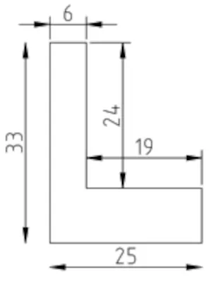 Schattenfugenrahmen Bruchsal Eich 20,0x30,0cm