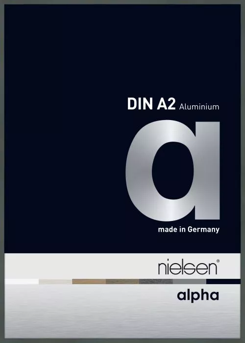 Alpha Alu Wechselrahmen Platin 42,0x59,4cm Museumsglas