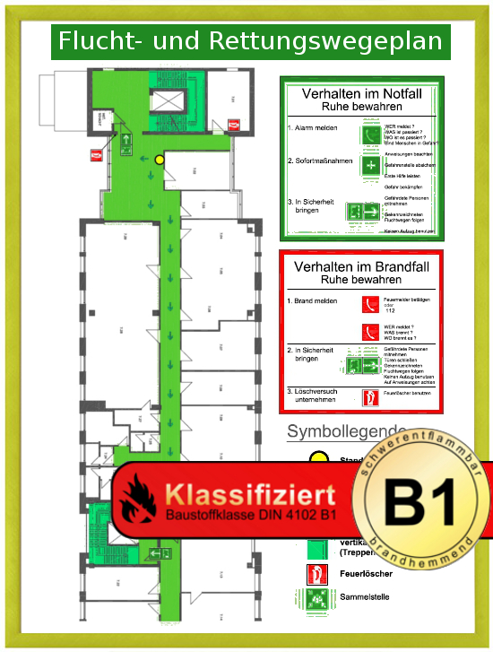 Brandschutzrahmen Klasse B1